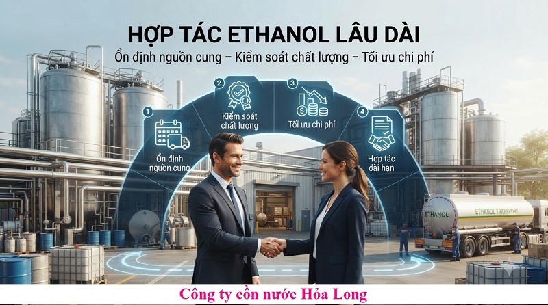 Đối Tác Cung Cấp Cồn Ethanol Lâu Dài – Giải Pháp Nguồn Nguyên Liệu Ổn Định Cho Doanh Nghiệp